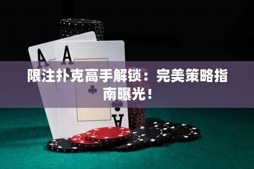 限注撲克高手解鎖：完美策略指南曝光！